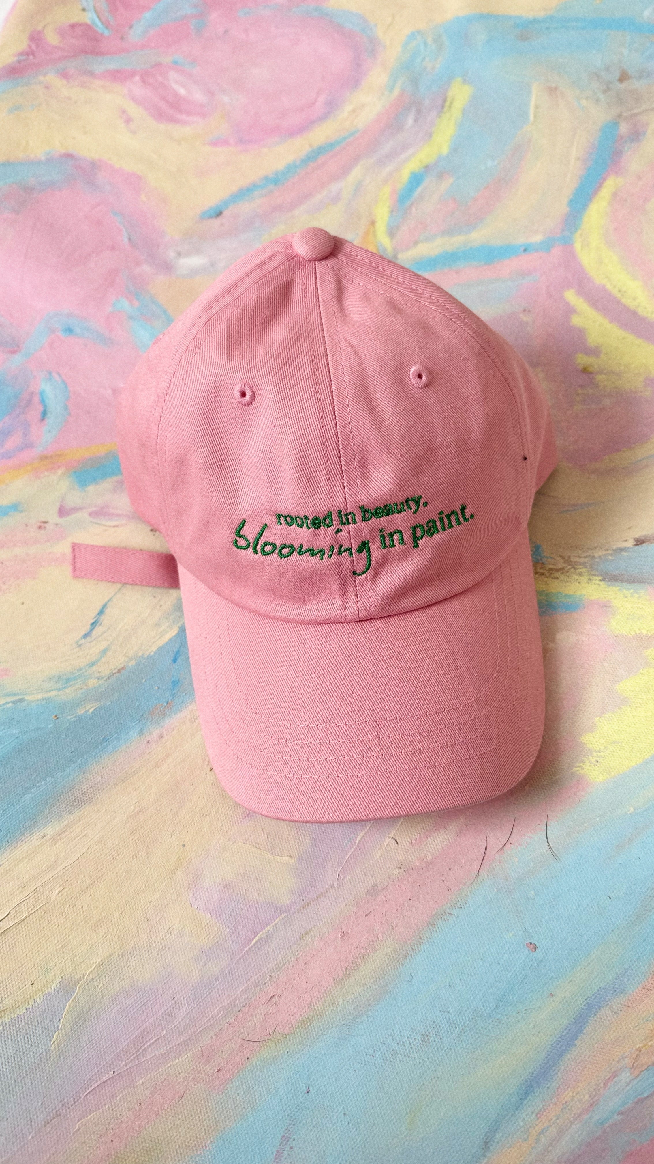 Rooted in Beauty, Blooming in Paint Dad hat