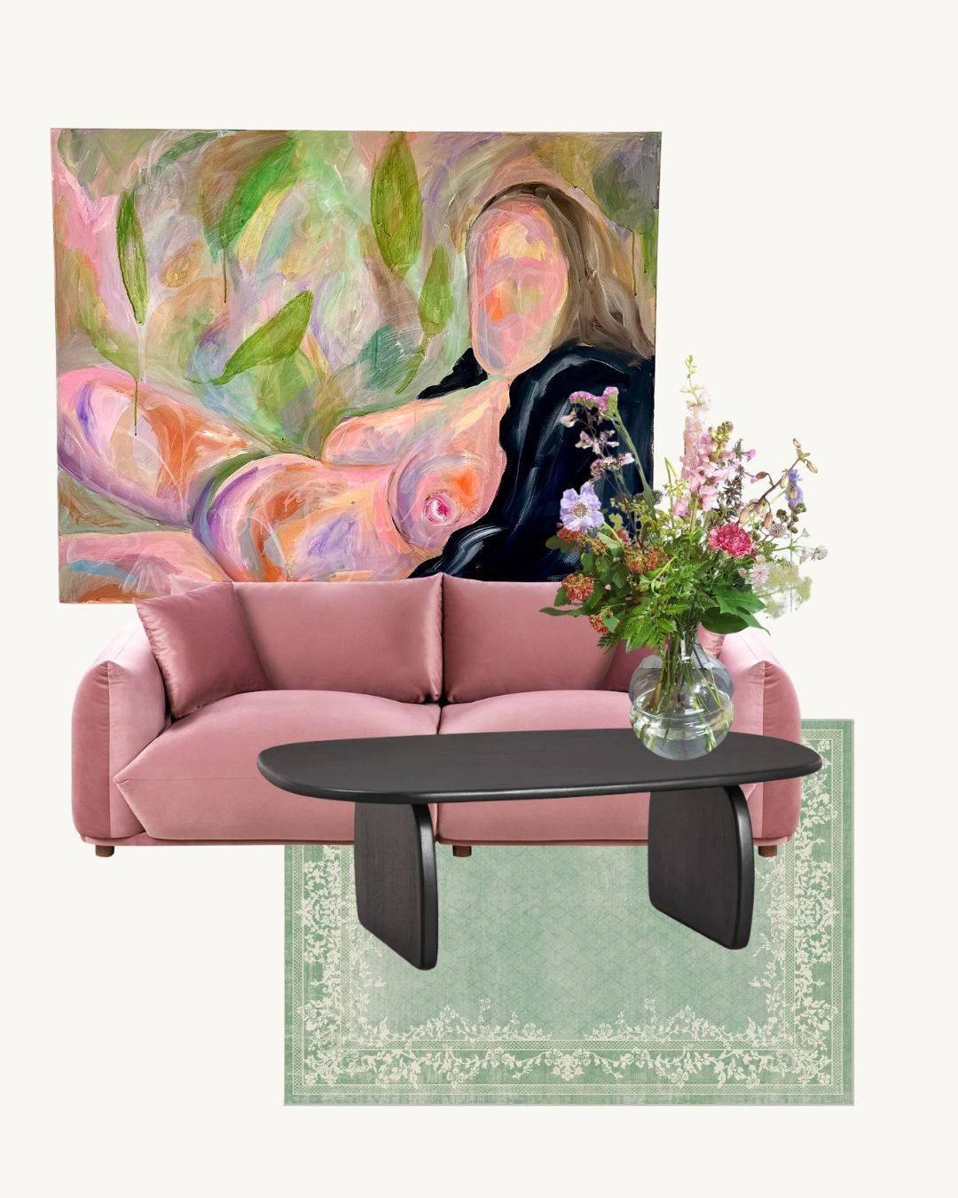 She Lay With Wolves Original Painting