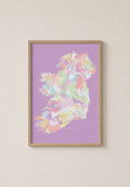 Home Ireland Map Fine Art Print