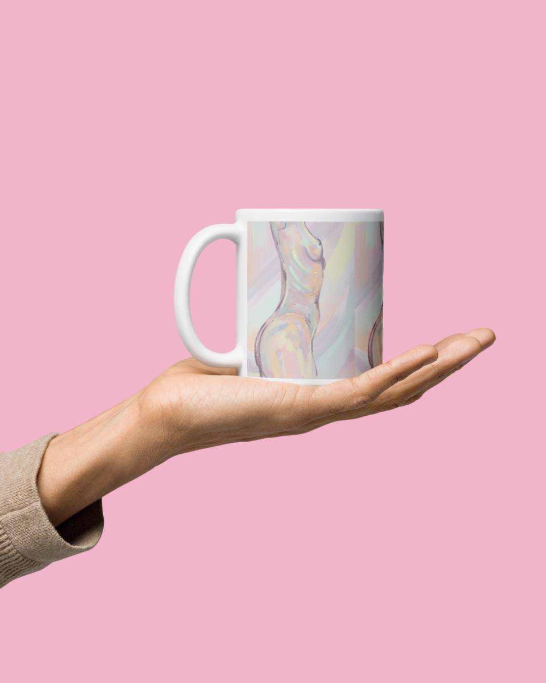 Rebeca Pastel Glossy Mug - Cliodhna Doherty Artmugs